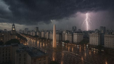 Un muro de tormentas avanza y activa la alerta máxima: lluvias históricas y ráfagas intensas en casi todo el país