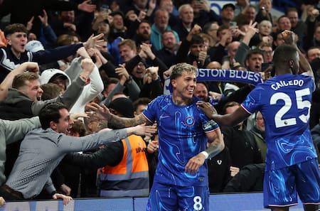 Enzo Fernández, Chelsea vs Tottenham. Foto: Reuters/Hannah Mckay
