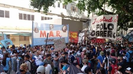 Juventudes piqueteras en el Ministerio de Educación