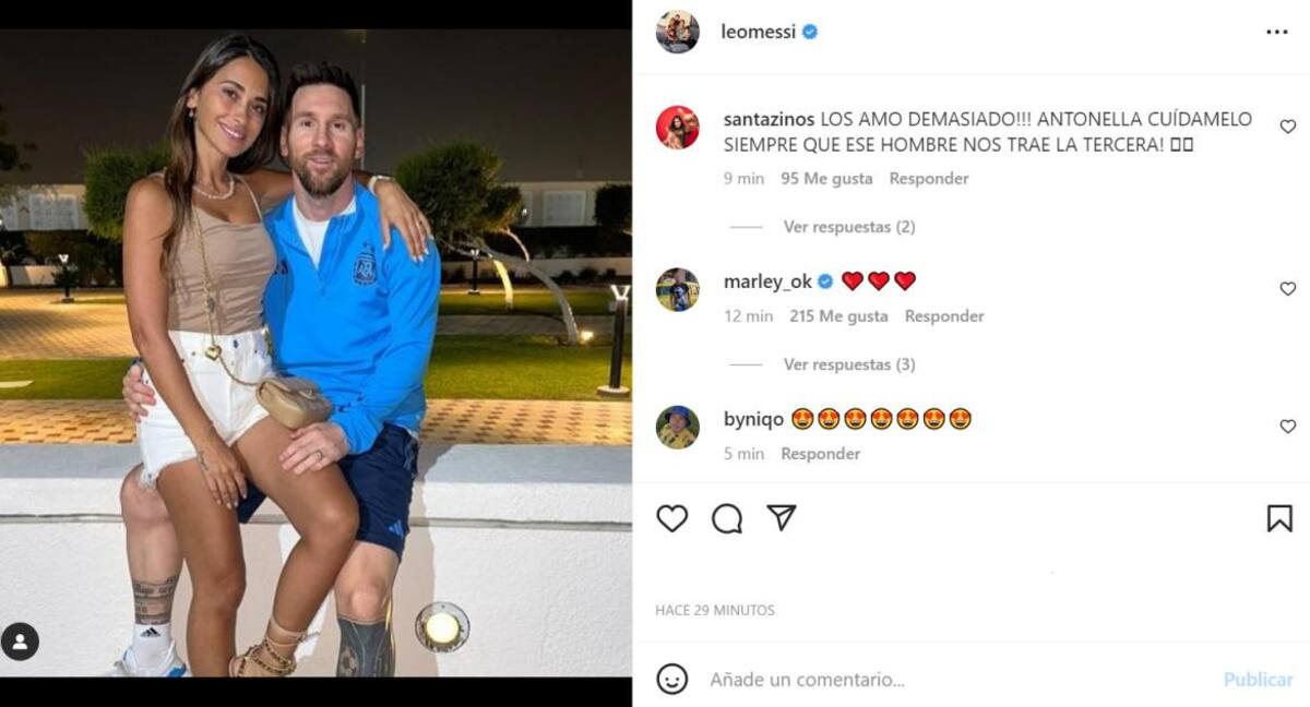 Visita a Lionel Messi. Foto: Instagram.