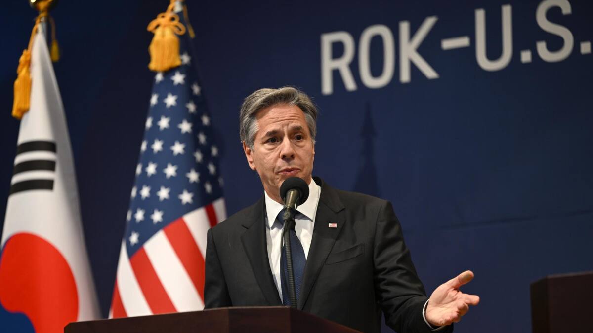 Antony Blinken en Seúl. Foto: Reuters