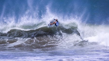 Thiago Passeri, de 13 años: ganó en M16 y fue podio en M18, logrando la punta de ambas categorías.