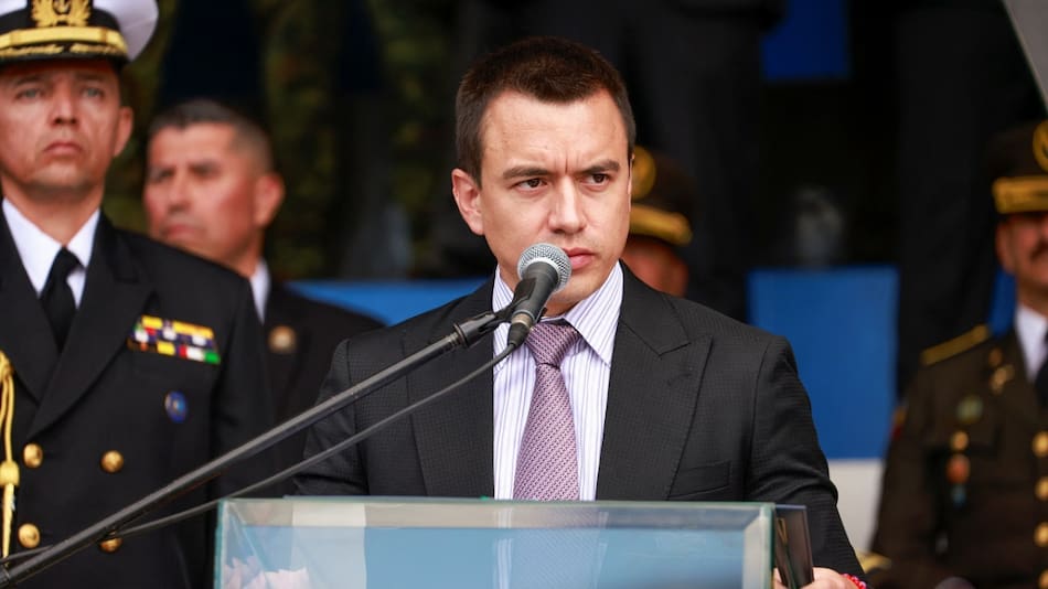 Daniel Noboa, presidente de Ecuador. Foto: Reuters