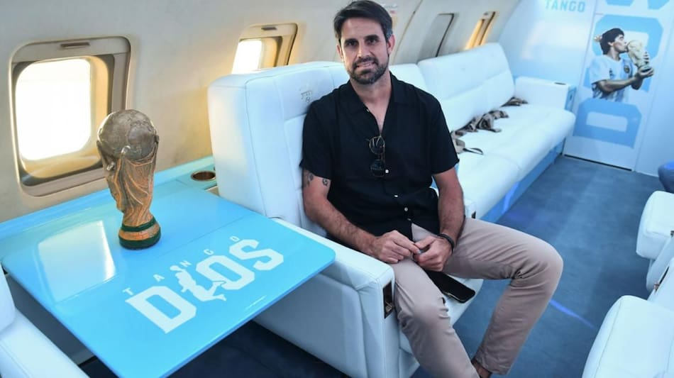 Guillermo Pereyra, exfutbolista de River Plate, presente. Foto: Télam.