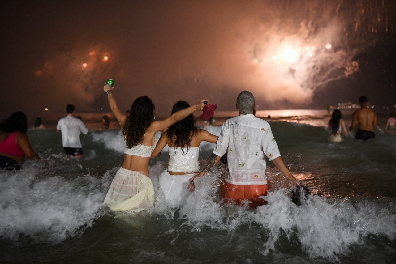 Celebración de Año Nuevo en Río de Janeiro. Foto: Reuters