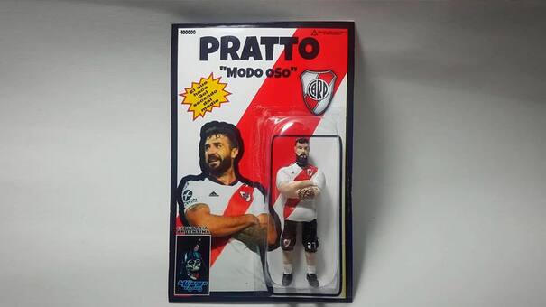 Salió el muñeco de Lucas Pratto: festejo de cumpleaños en "modo Oso"