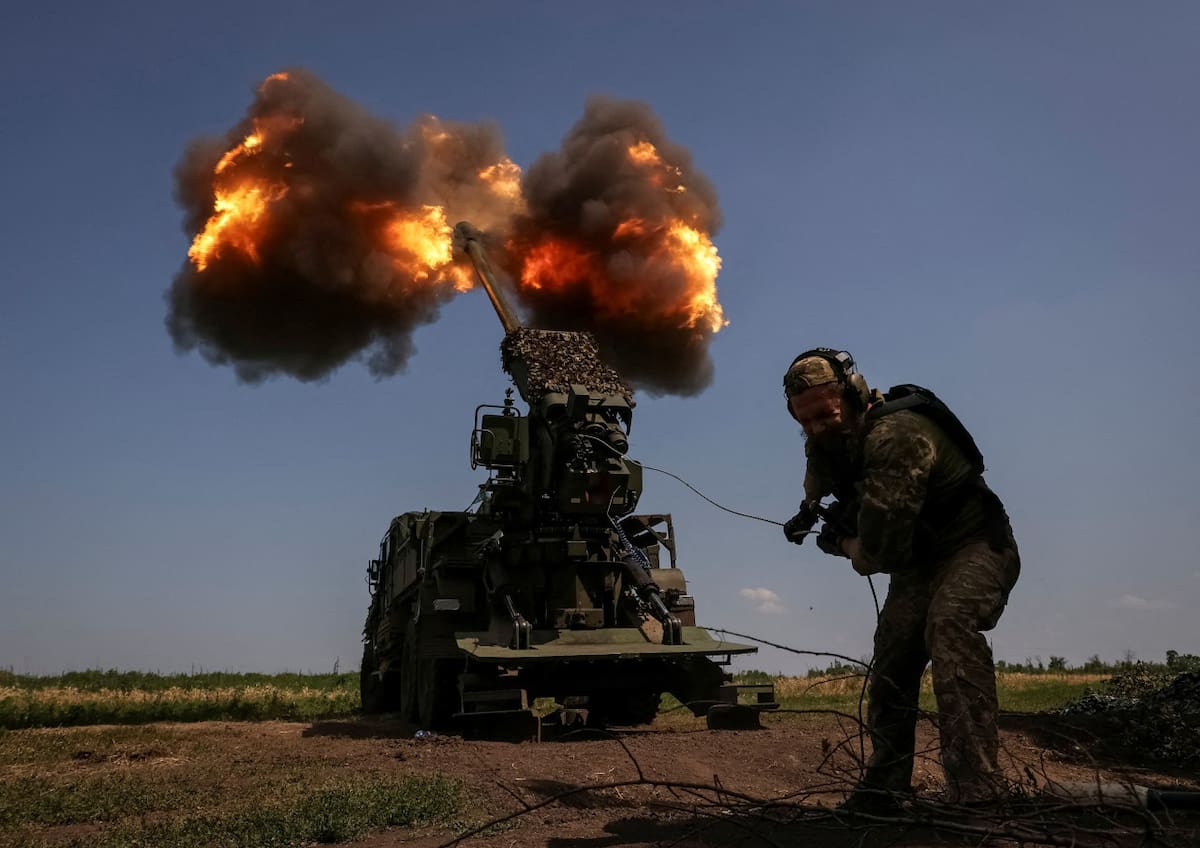 Guerra entre Rusia y Ucrania, división blindada ucraniana. Foto: Reuters.