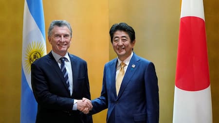 Mauricio Macri junto al primer ministro de Japón, Shinzo Abe (Reuters)