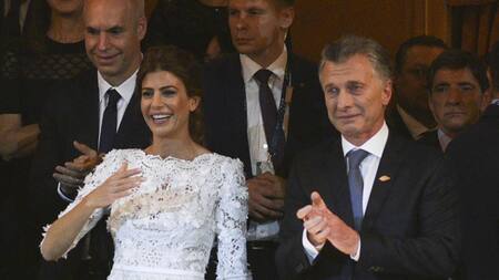 El presidente Mauricio Macri se emociona en la noche de Gala del Teatro Colon dedicada a la Cumbre del G20, NA
