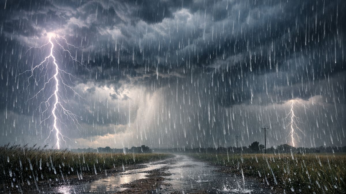 Más de 72 horas con lluvias y tormentas en dos provincias del país.