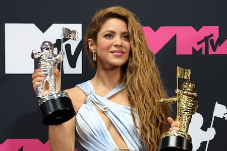 Shakira en los premios MTV. Foto: Reuters.
