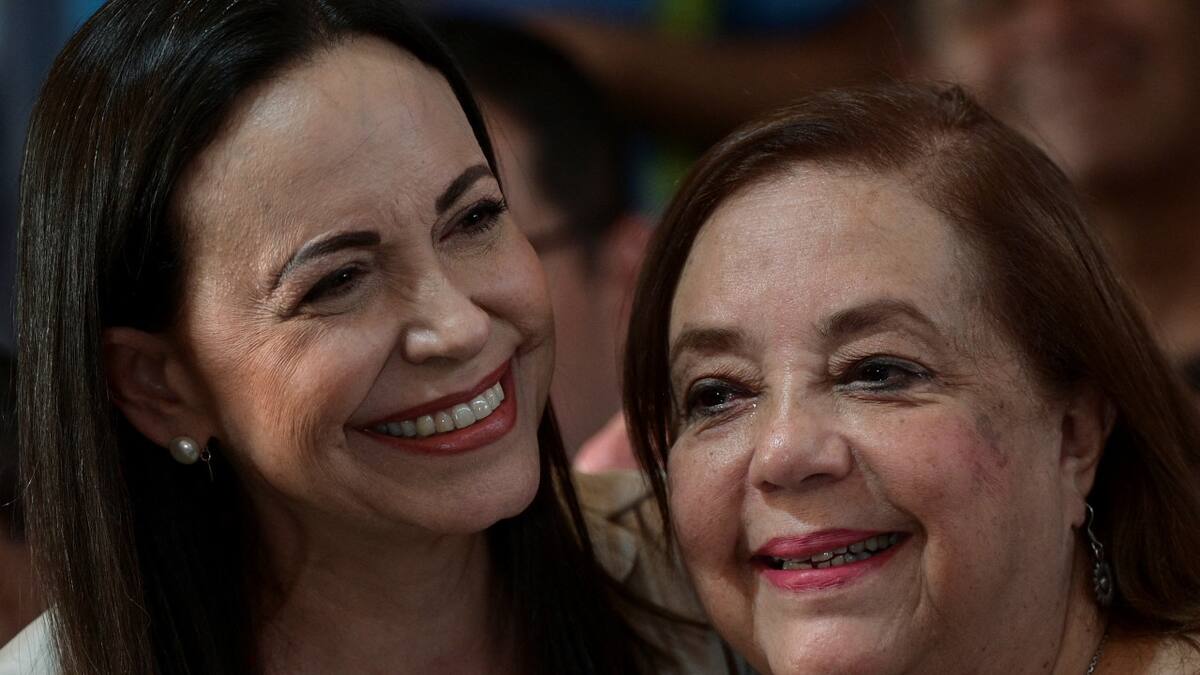 Corina Yoris y María Corina Machado. Foto: Reuters.