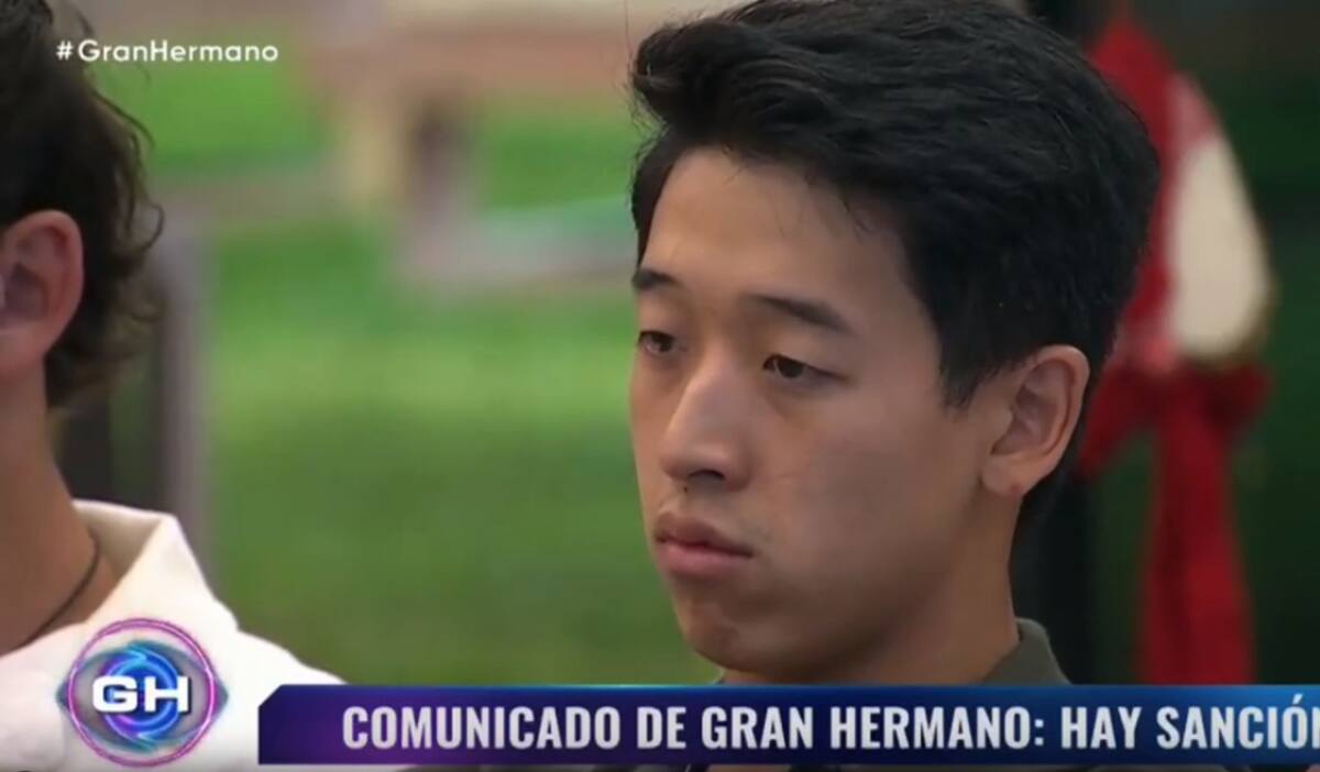 Martín Ku volvió a ser sancionado en Gran Hermano. Foto: Captura.