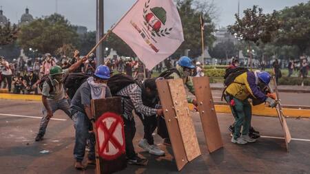 Nuevas protestas en Perú. Foto: EFE