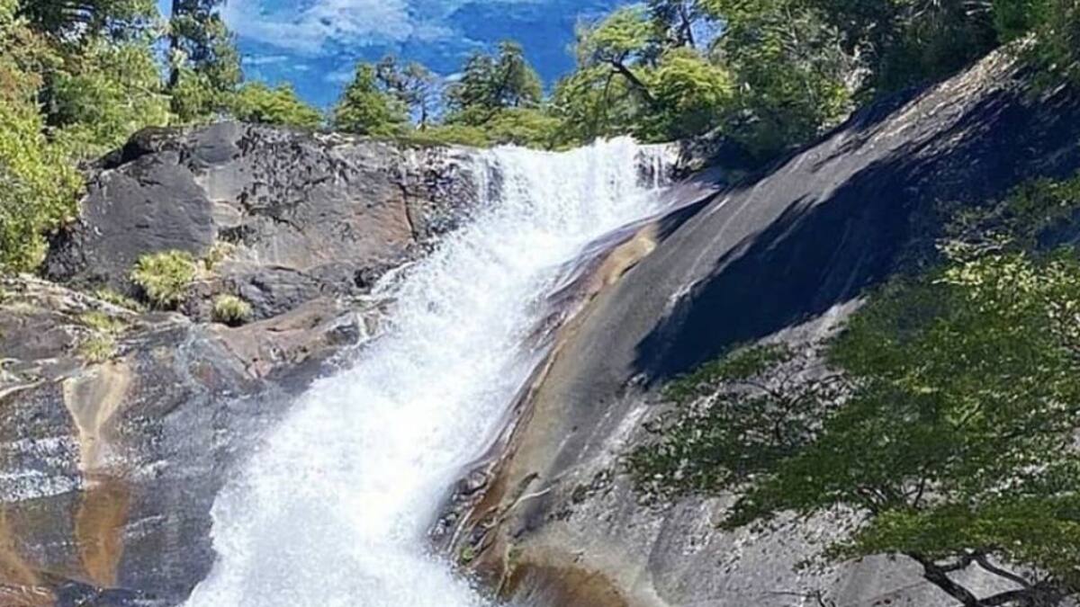 Cascada Frey en Bariloche.