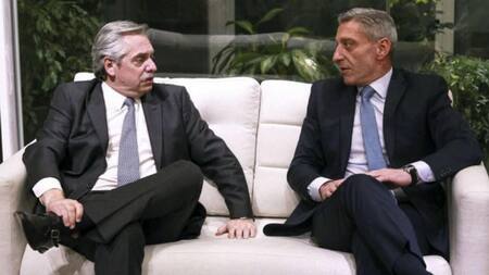 Alberto Fernández y Mariano Arcioni