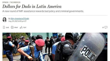 Nota de The Wall Street Journal sobre FMI y Argentina