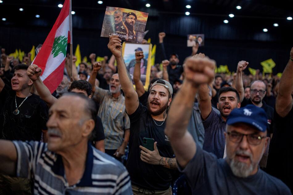 Seguidores de Hezbollah. Foto: Reuters.