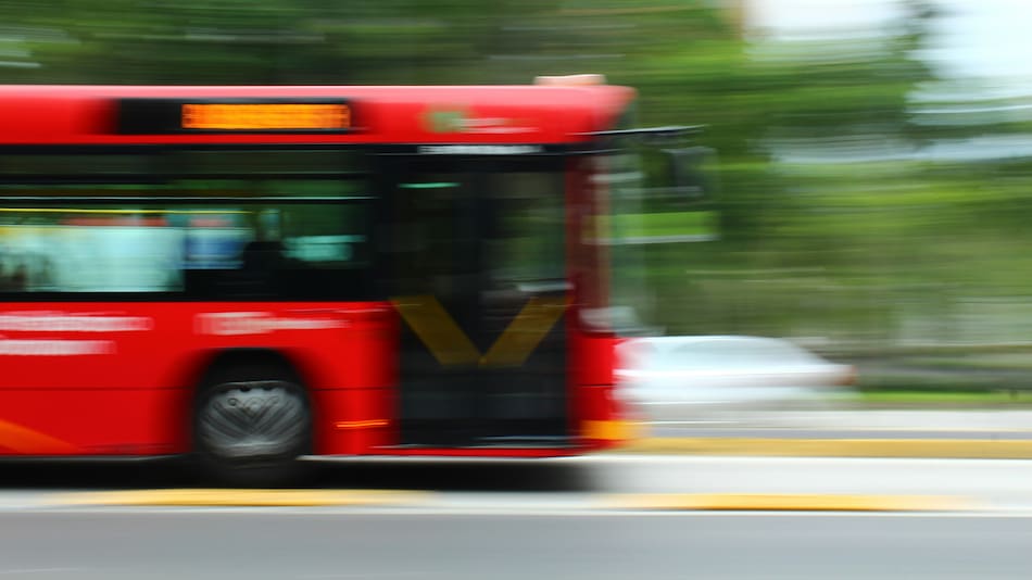 El Metrobús en la Ciudad de México.