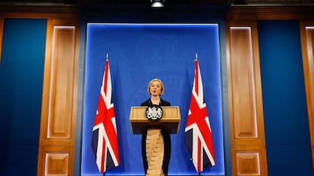 Primera ministra británica, Liz Truss. Foto: EFE.