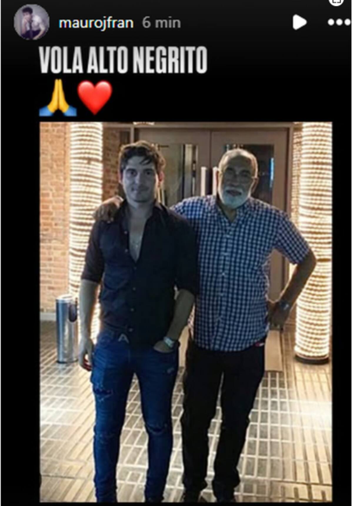 Mensaje de Mauro Francisco a Oscar González Oro.