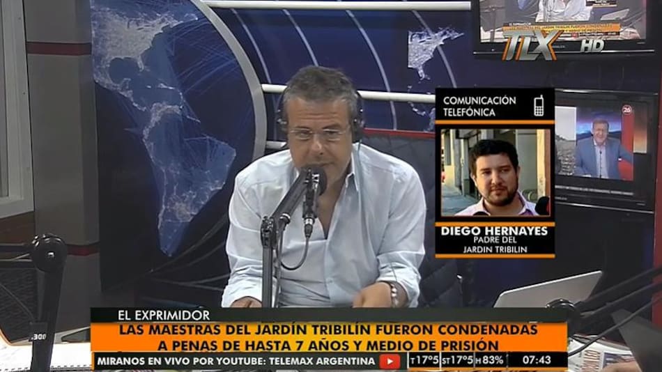 Padre de nena de Jardín Tribilín, Radio Latina, maltrato