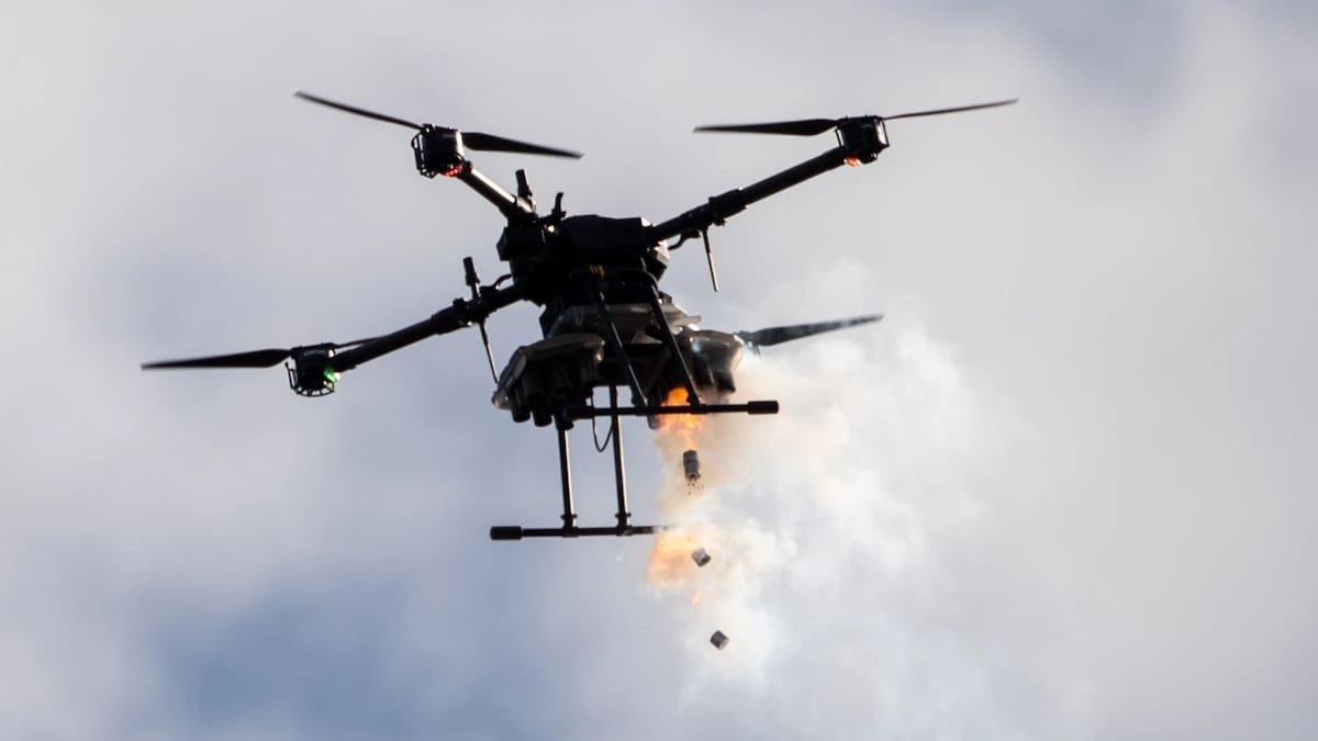 Drones de ataque presentados por Brasil.