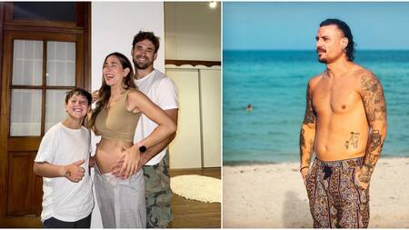 La reacción de Daniel Osvaldo al embarazo de Jimena Barón. Fotos: Instagram.