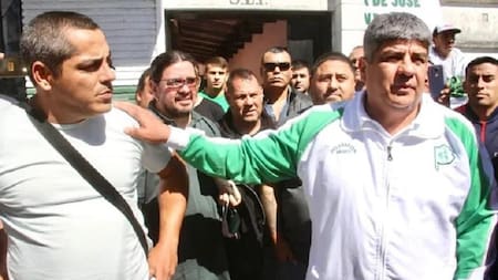 Pablo Moyano en San Nicolás para darle su respaldo a Maximiliano Cabaleyro