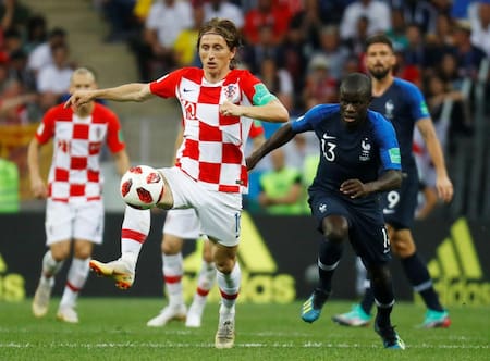 Final Mundial 2018 - Selección Croacia vs Selección Francia (Reuters)