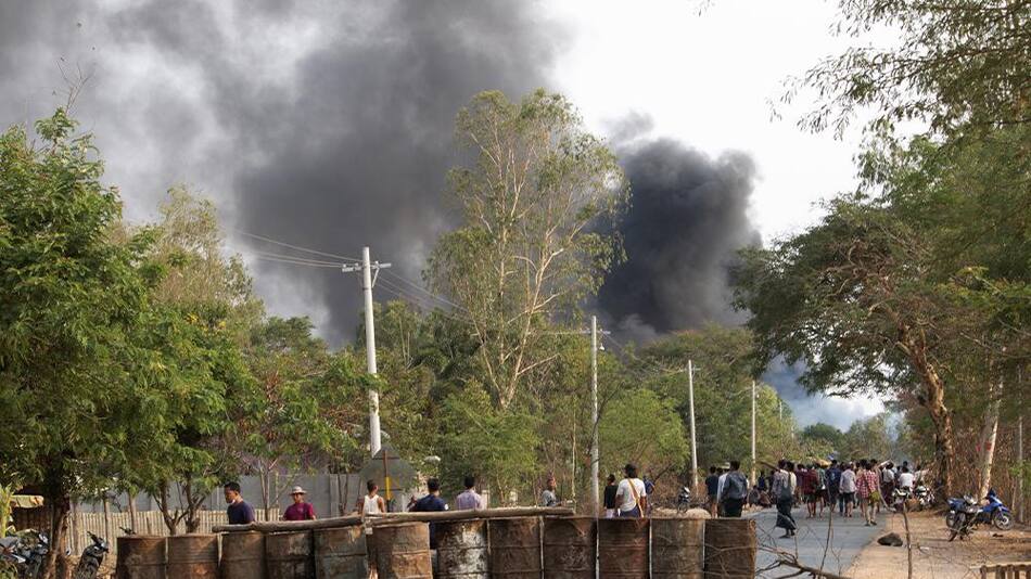 Myanmar, manifestación, protestas contra régimen militar, Reuters