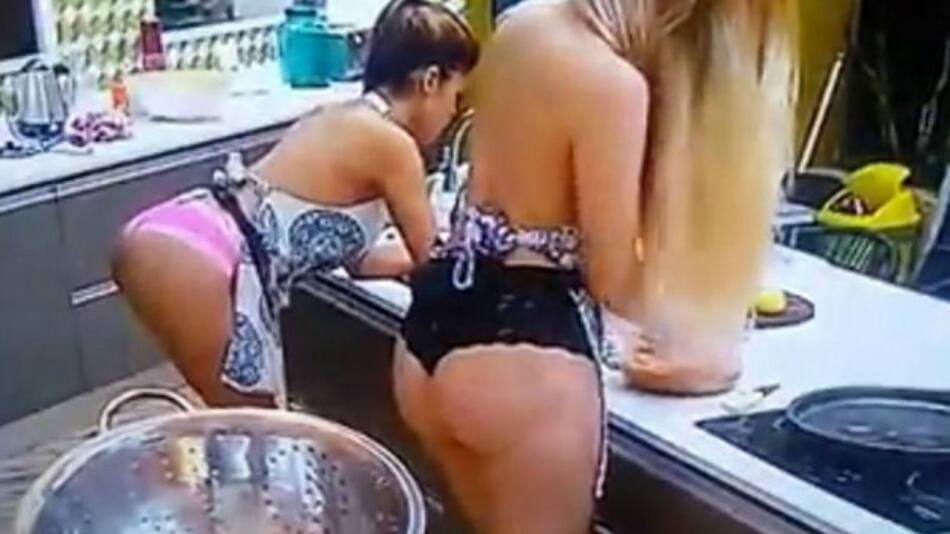 Las chicas de GH cocinaron en tanga