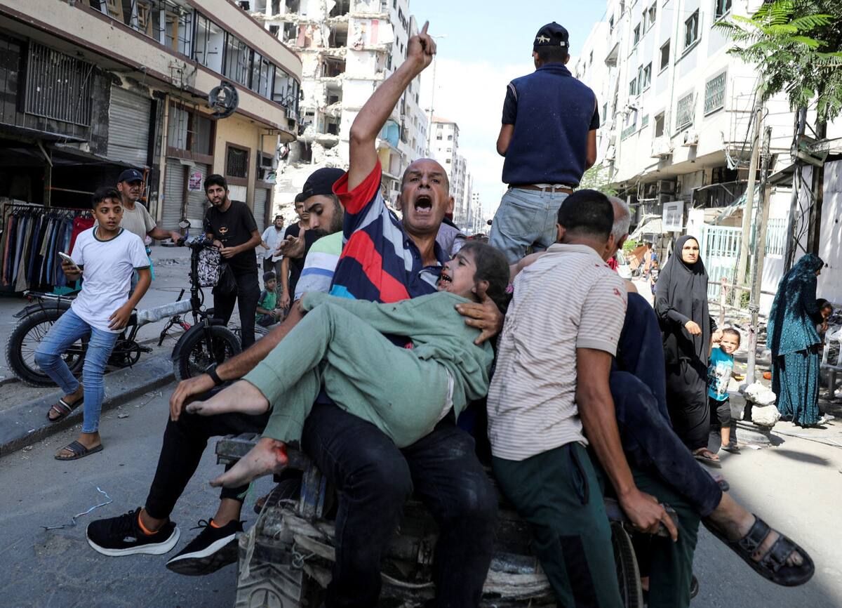 El dolor se multiplica en cada rincón de Gaza. Foto: Reuters.