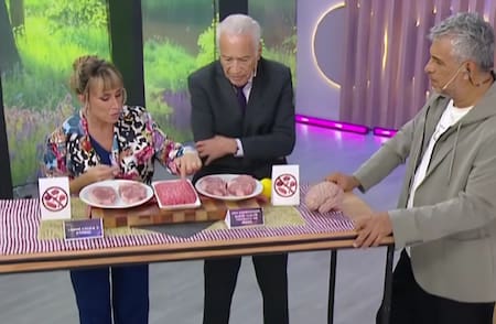 Alberto Cormillot y Estefanía Pasquini hablaron sobre los riesgos de la peligrosa moda de comer carne cruda . Foto: Captura de pantalla eltrece.