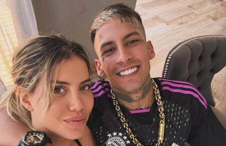 Wanda Nara y L-Gante. Foto: Instagram/lgante_keloke