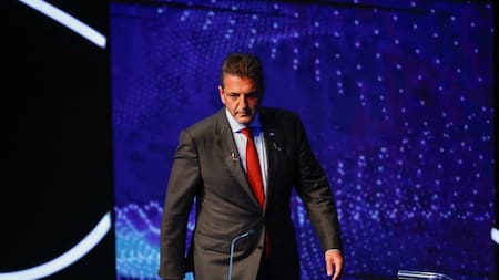 Sergio Massa en el Debate Presidencial. Foto: NA.