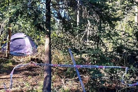 Parque tomado por empleados del INTA en el Bolsón