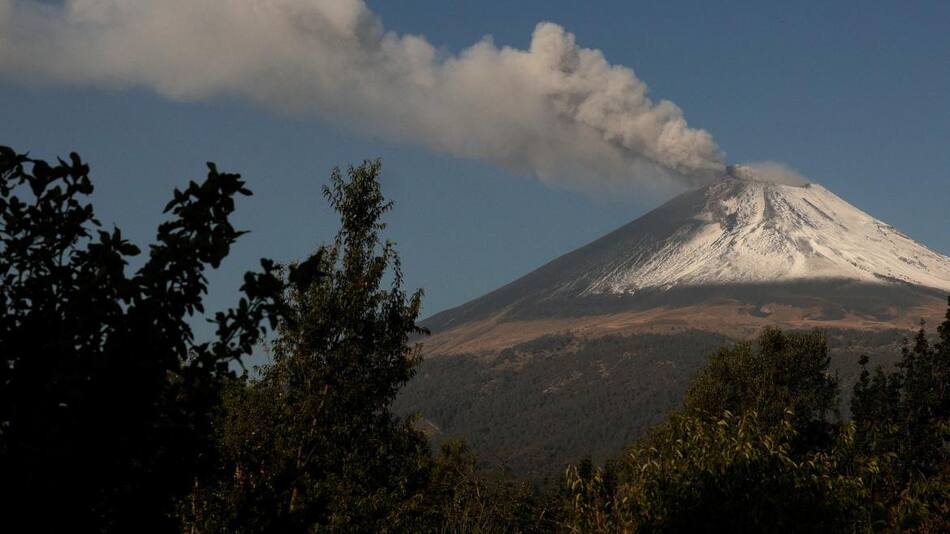 Volcán Popocatépetl. Foto: Reuters.