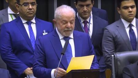 Asunción de Lula, foto captura video Reuters