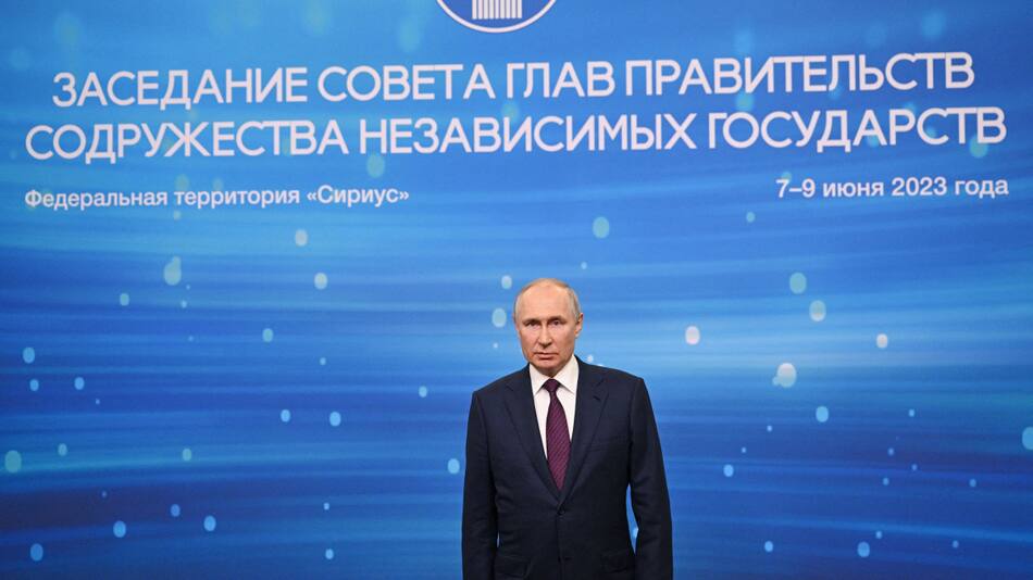 Vladimir Putin aseguró que Ucrania inició la contraofensiva. Foto: Reuters.