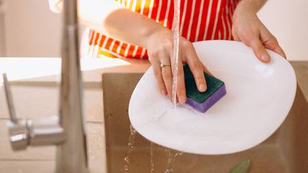 Truco vital: el electrodoméstico que elimina las bacterias de la esponja de lavar platos