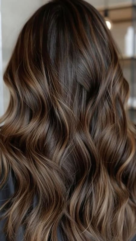 Mechas sin decolorar. Foto PINTEREST