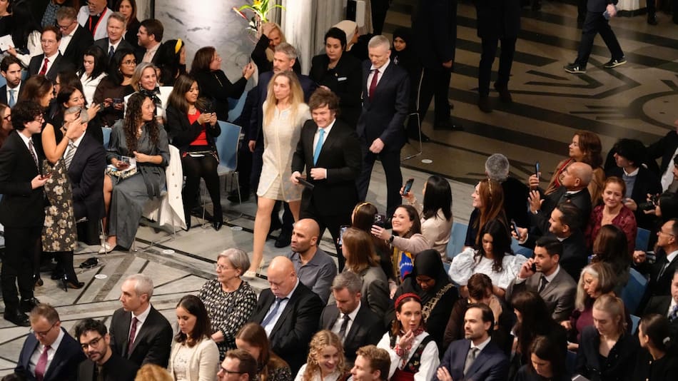 Ambos asistieron a la ceremonia del Premio Noble de la Paz en Oslo, Noruega.