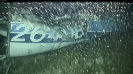 Avión - restos de cuerpo