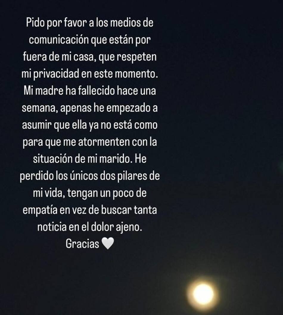 El pedido de la esposa de Dani Alves. Foto: Instagram @joanasanz.