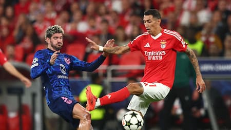 Ángel Di María y Rodrigo de Paul. Foto: Reuters.