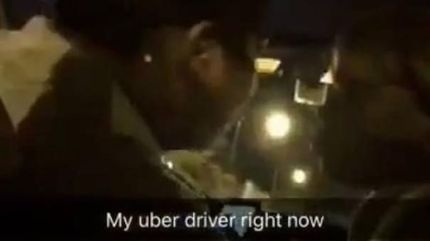 Filmó a chofer de Uber al que le practicaban sexo oral mientras manejaba