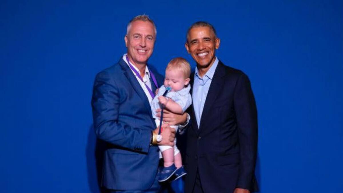 Marley y Mirko con Obama