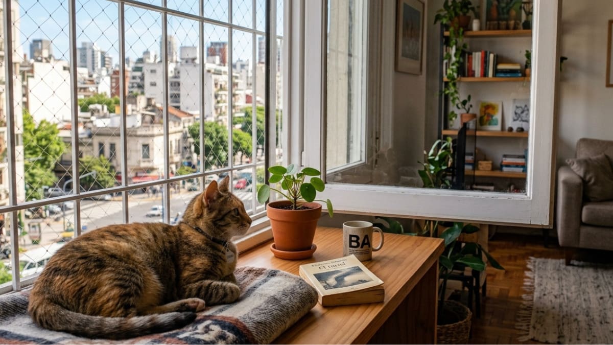 Los veterinarios coinciden sobre los gatos que viven en departamentos: “El enriquecimiento ambiental es clave para su bienestar”.