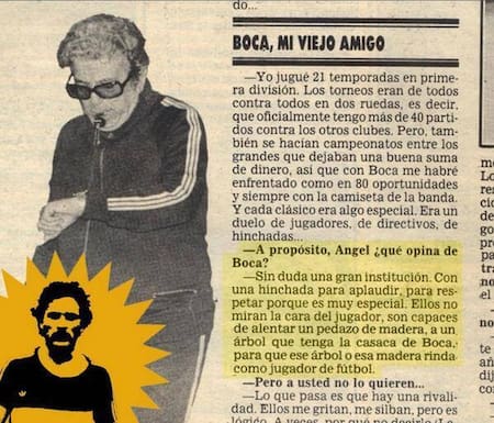 Labruna sobre los hinchas de Boca. Foto: lapassucci.blogspot.com